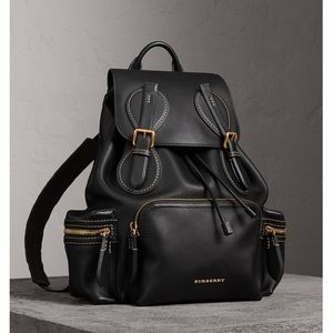 Authentic fully leather burberry backpack/rucksack